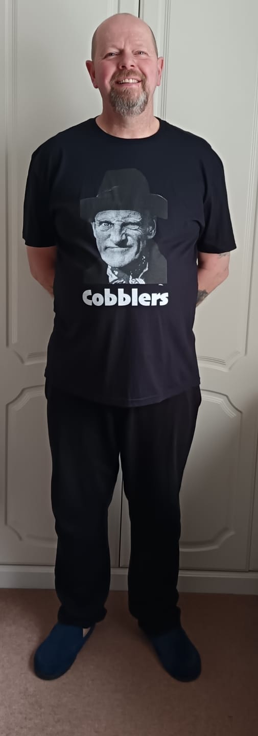 Customer photo review of "Cobblers" Funny T-Shirt