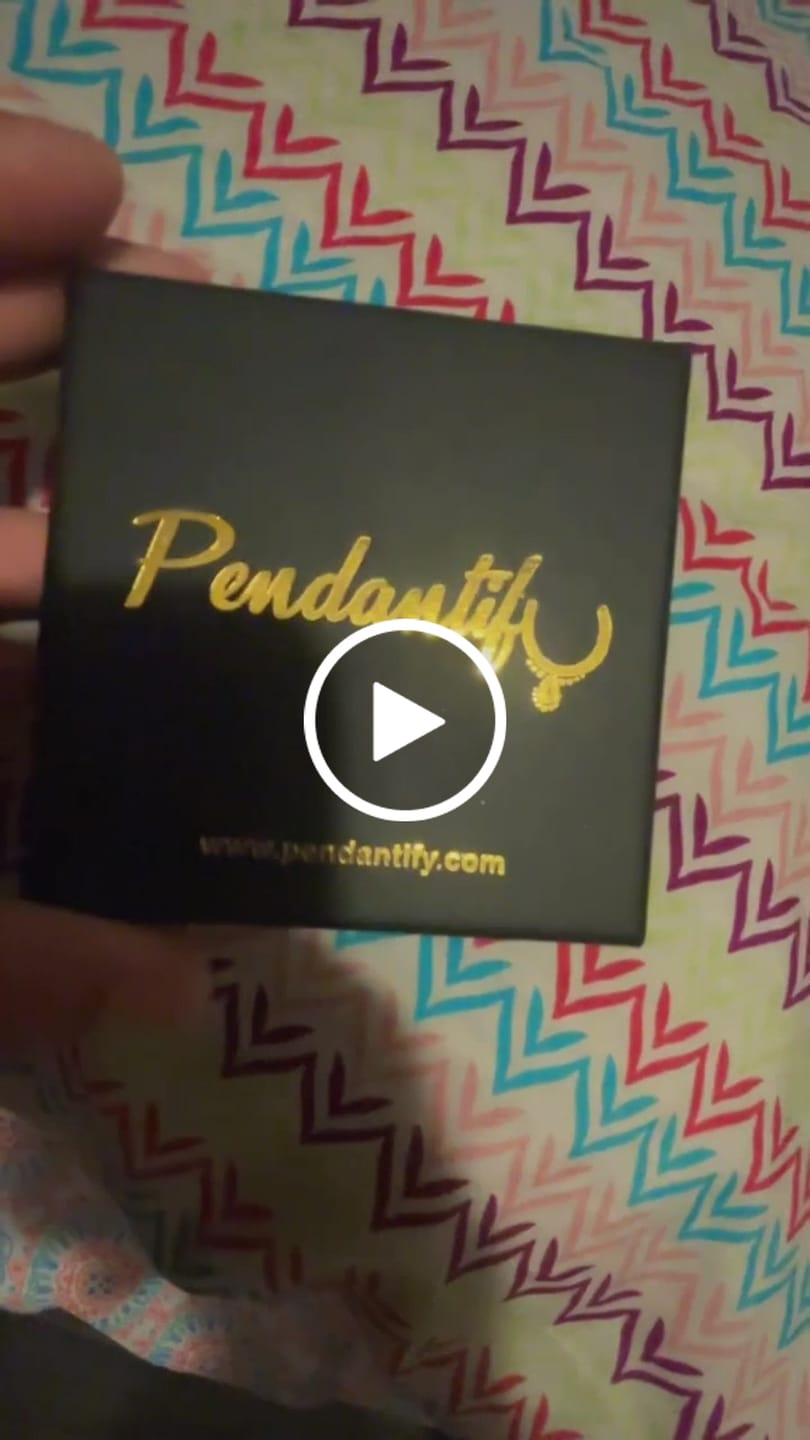 Customer video review of Photo Engraved Heart Necklace