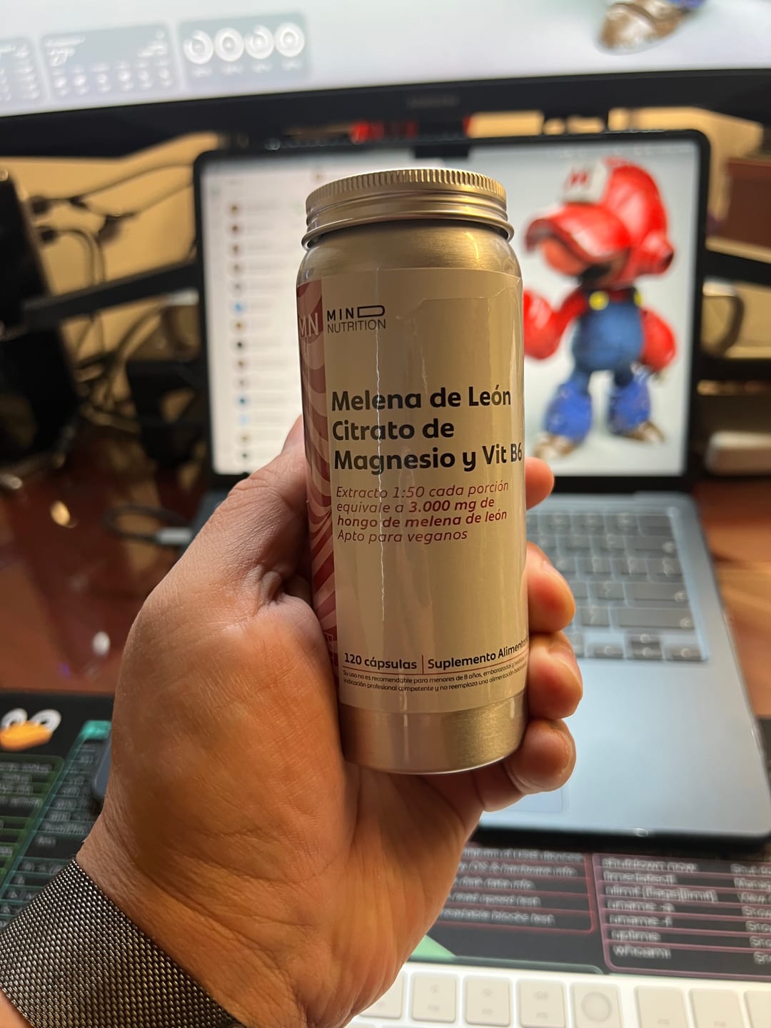 Customer photo review of Melena de León + Citrato de Magnesio y B6 (Vegano)