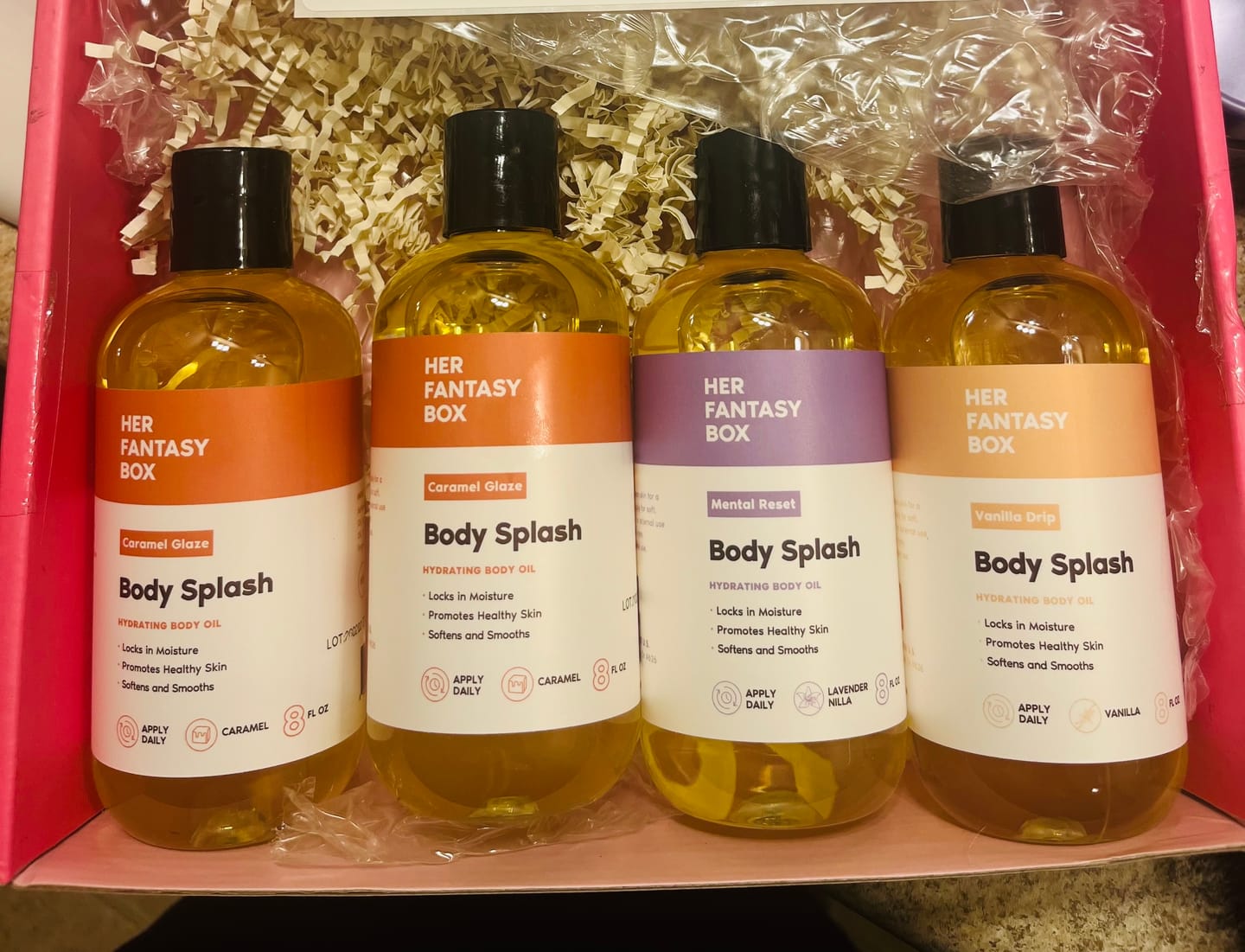 Customer photo review of Body Oil Gift Set