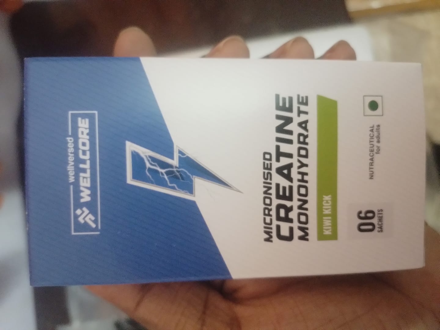 Customer photo review of Wellcore - Pure Micronised Creatine Monohydrate | Kiwi Kick (6 Sachets)