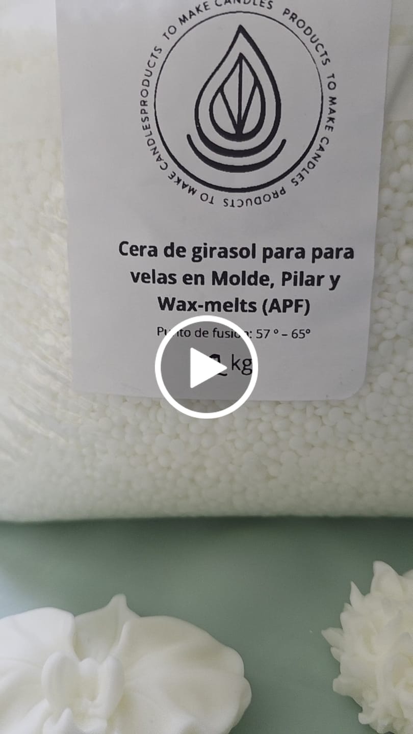 Customer video review of Cera de Girasol para velas en Molde, Pilar y Wax-melts (APF)