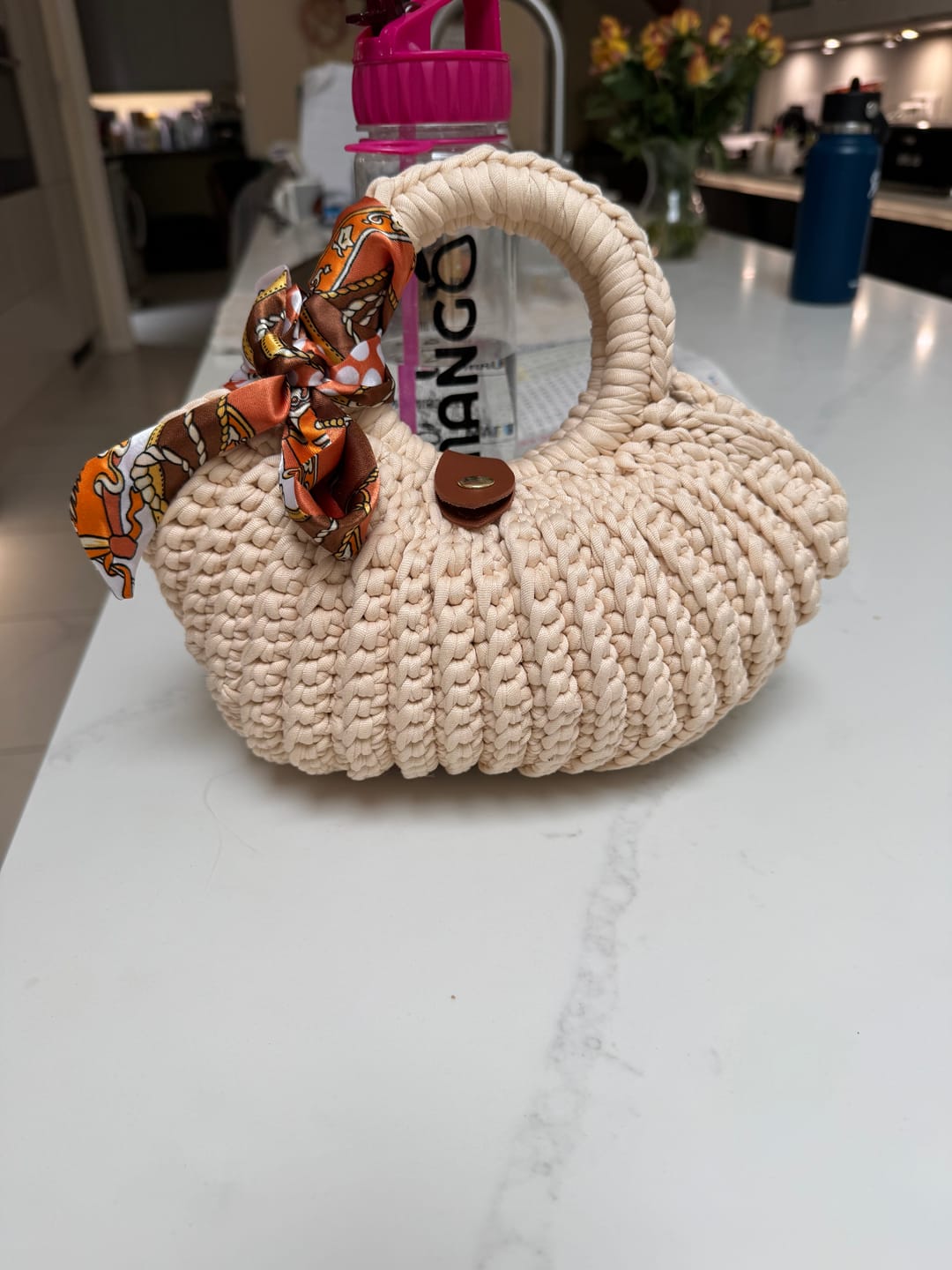 Customer photo review of CrochetPark™ Shell crochet Handbag DIY Kit
