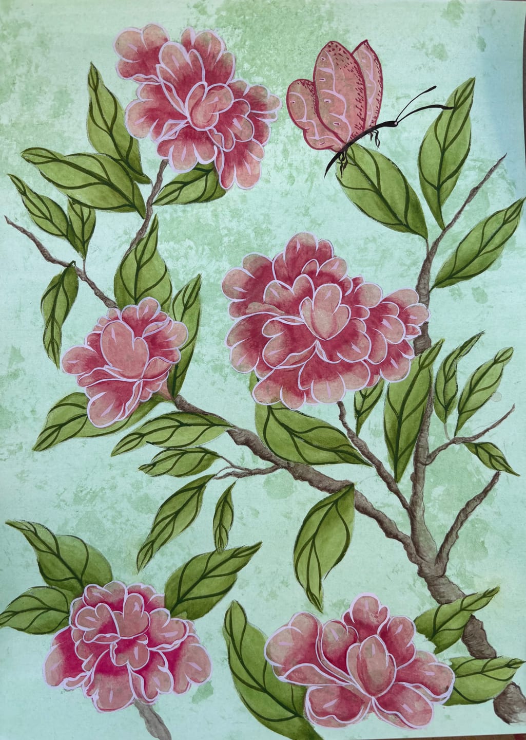 Customer photo review of How To Paint Chinoiserie Art Online Course