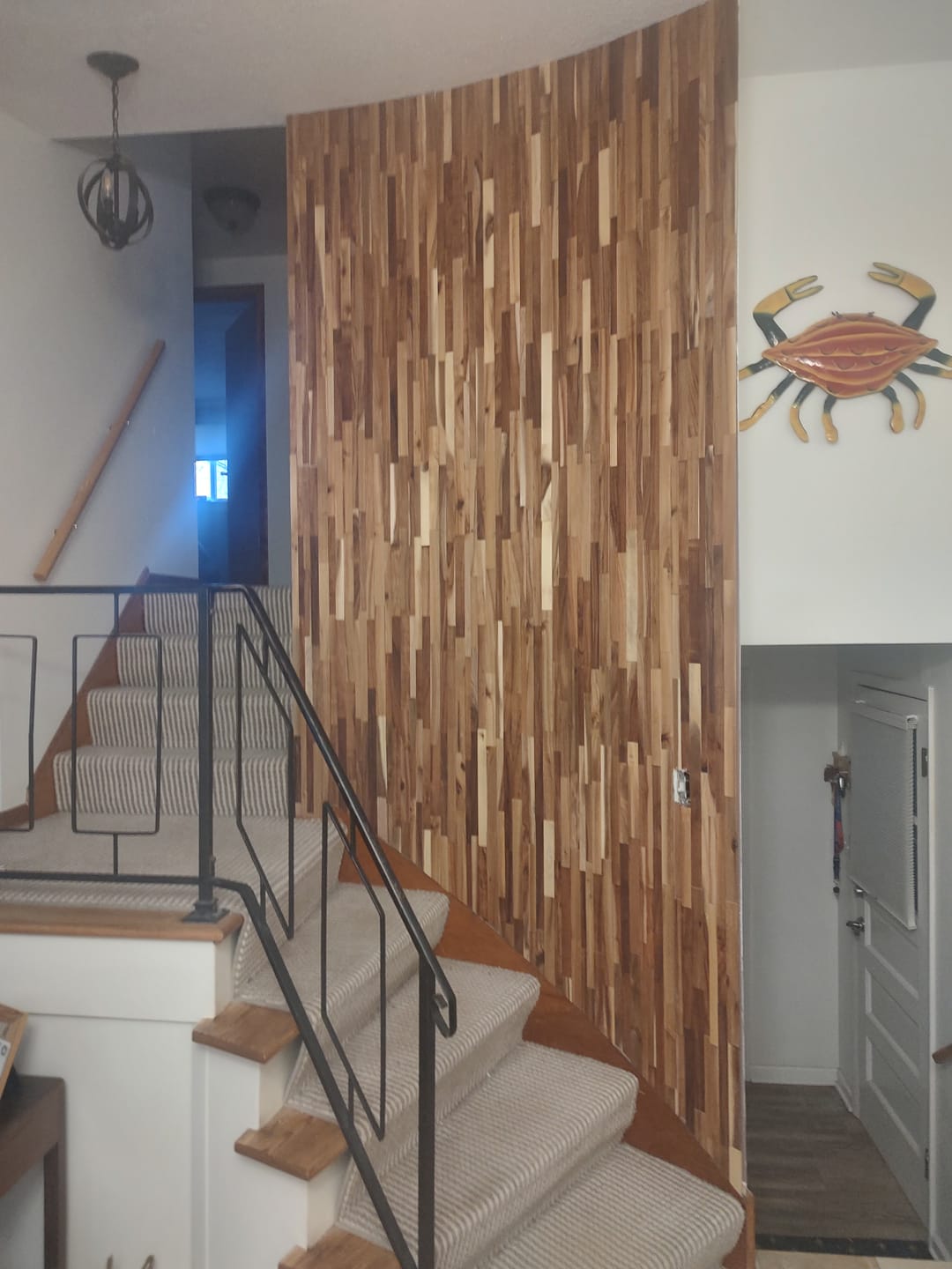 Customer photo review of Natural Acacia 3D Stacked Panels