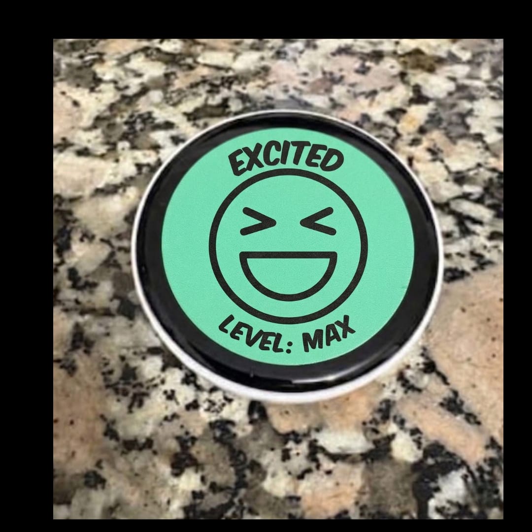 Customer photo review of FaceFlip™ | Mood Badge