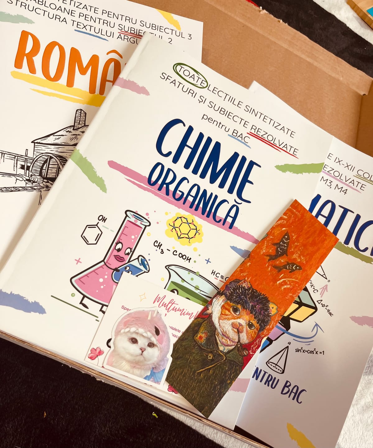 Customer photo review of Pachet Bacalaureat (Română + Matematică + Chimie Organică) Bacademia