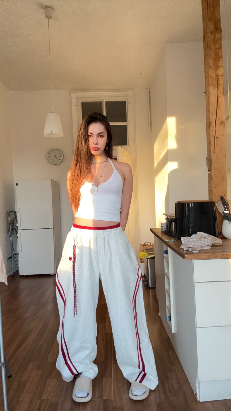 Customer photo review of Aelfric Eden Baggy Barrel Sweatpants