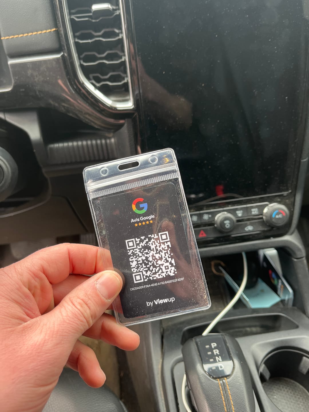 Customer photo review of Carte Avis Google NFC connectée avec QR code