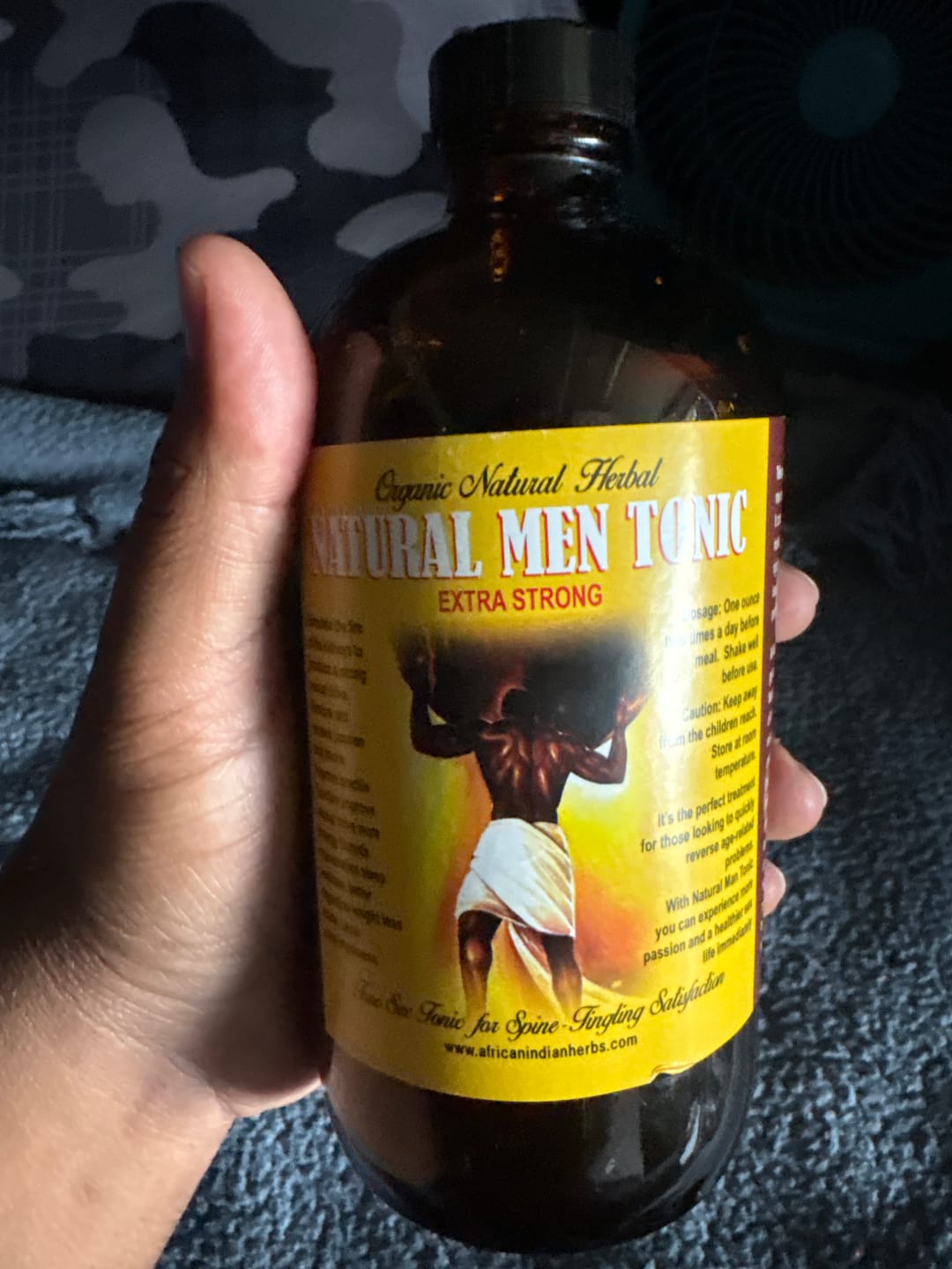 Customer photo review of Organic Natural Men Tonic - 16 oz.