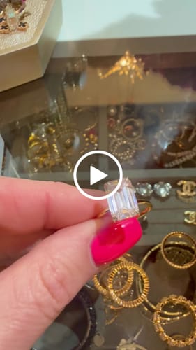 Customer video review of 3PC 5.0Ct Emerald Cut Wedding Ring Set With Two Open Wedding Bands