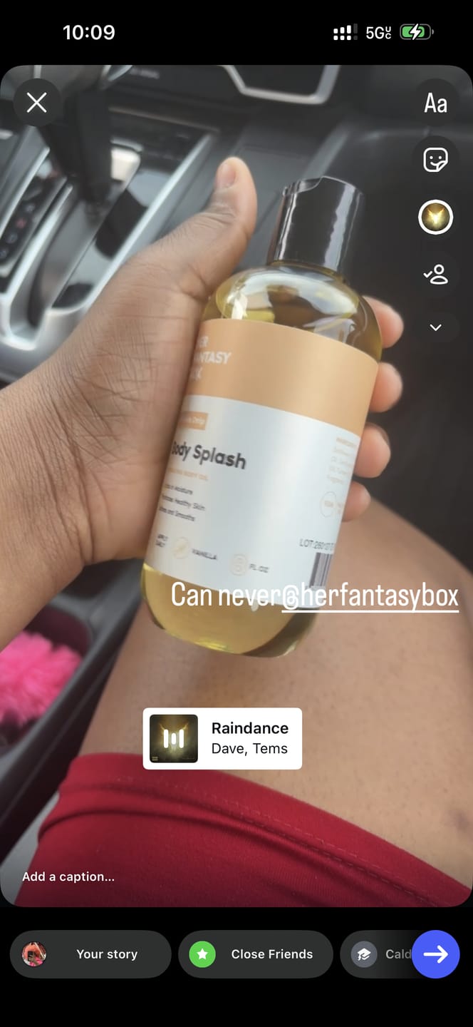 Customer photo review of Body Oil Gift Set