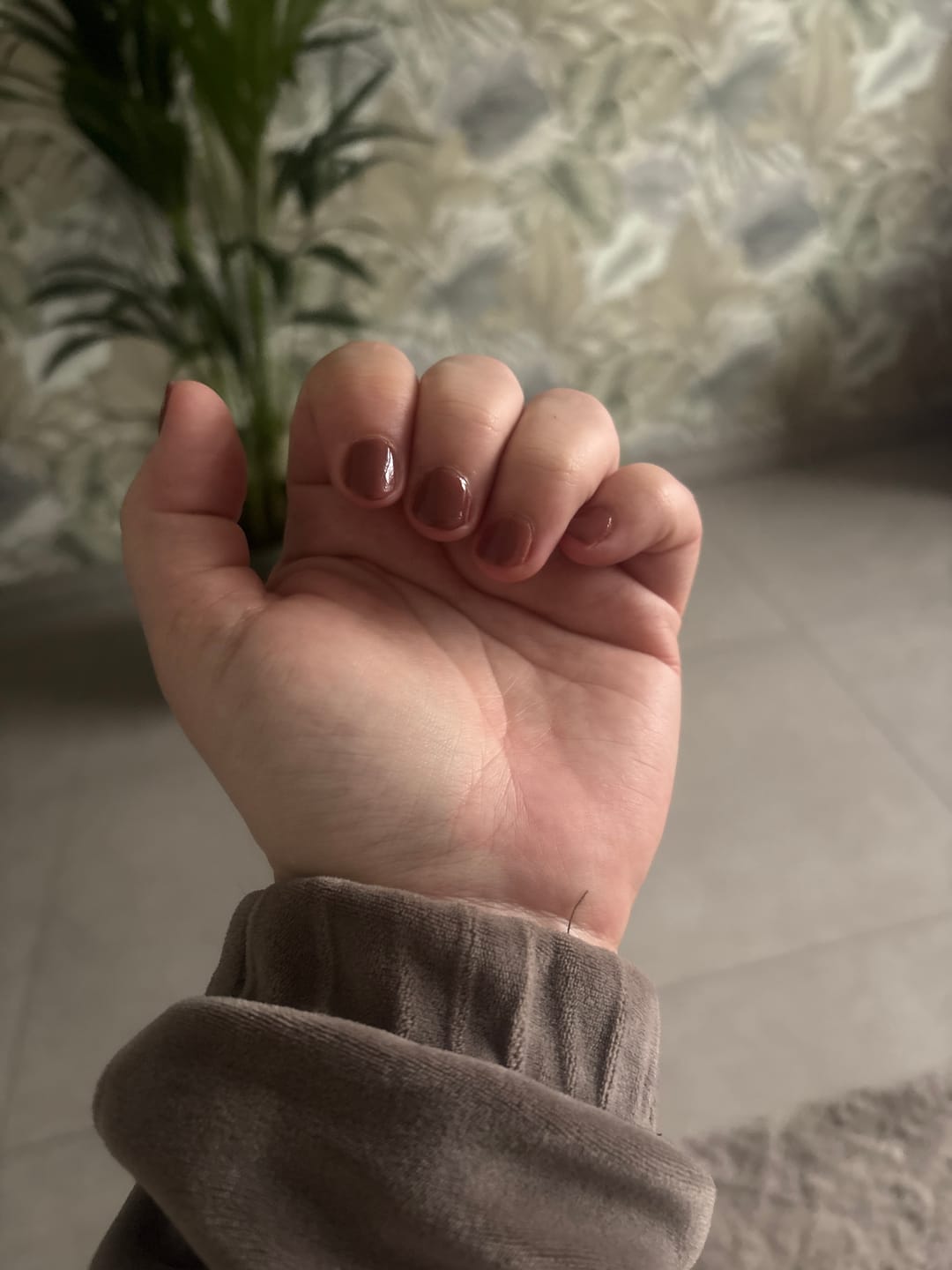 Customer photo review of Chocolate Brown Dipping Powder