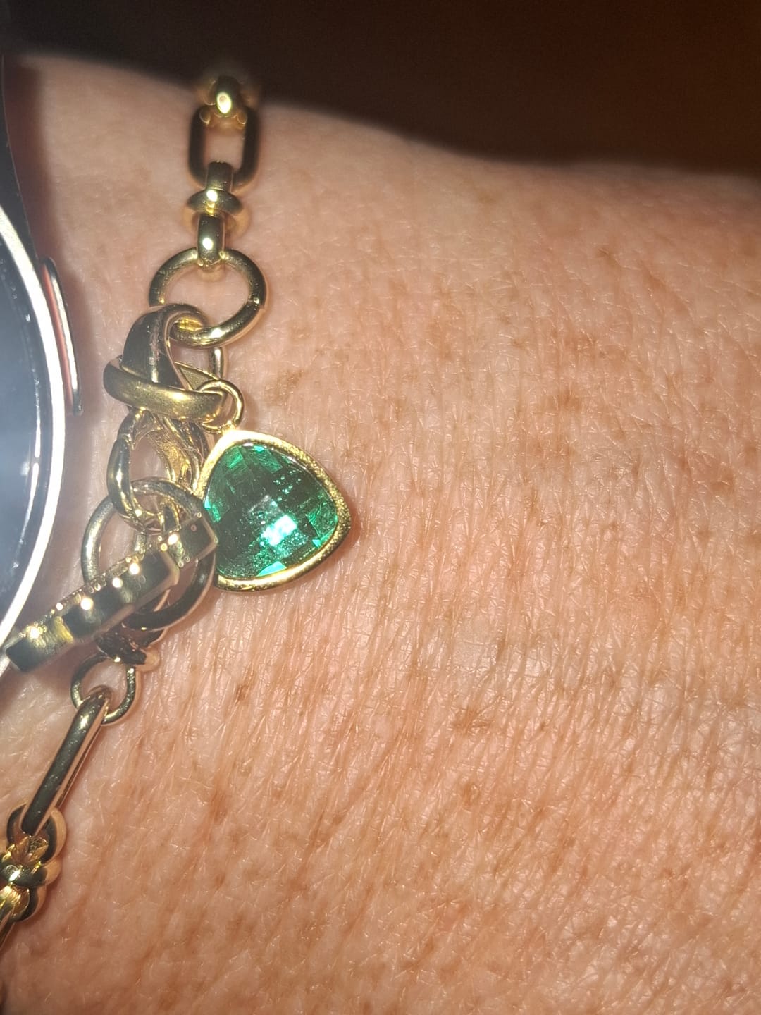 Customer photo review of Birthstone charm gold