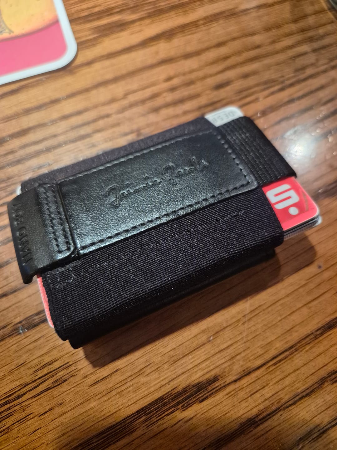 Customer photo review of Nano Boy Pocket card holder wallet with leather coin pocket