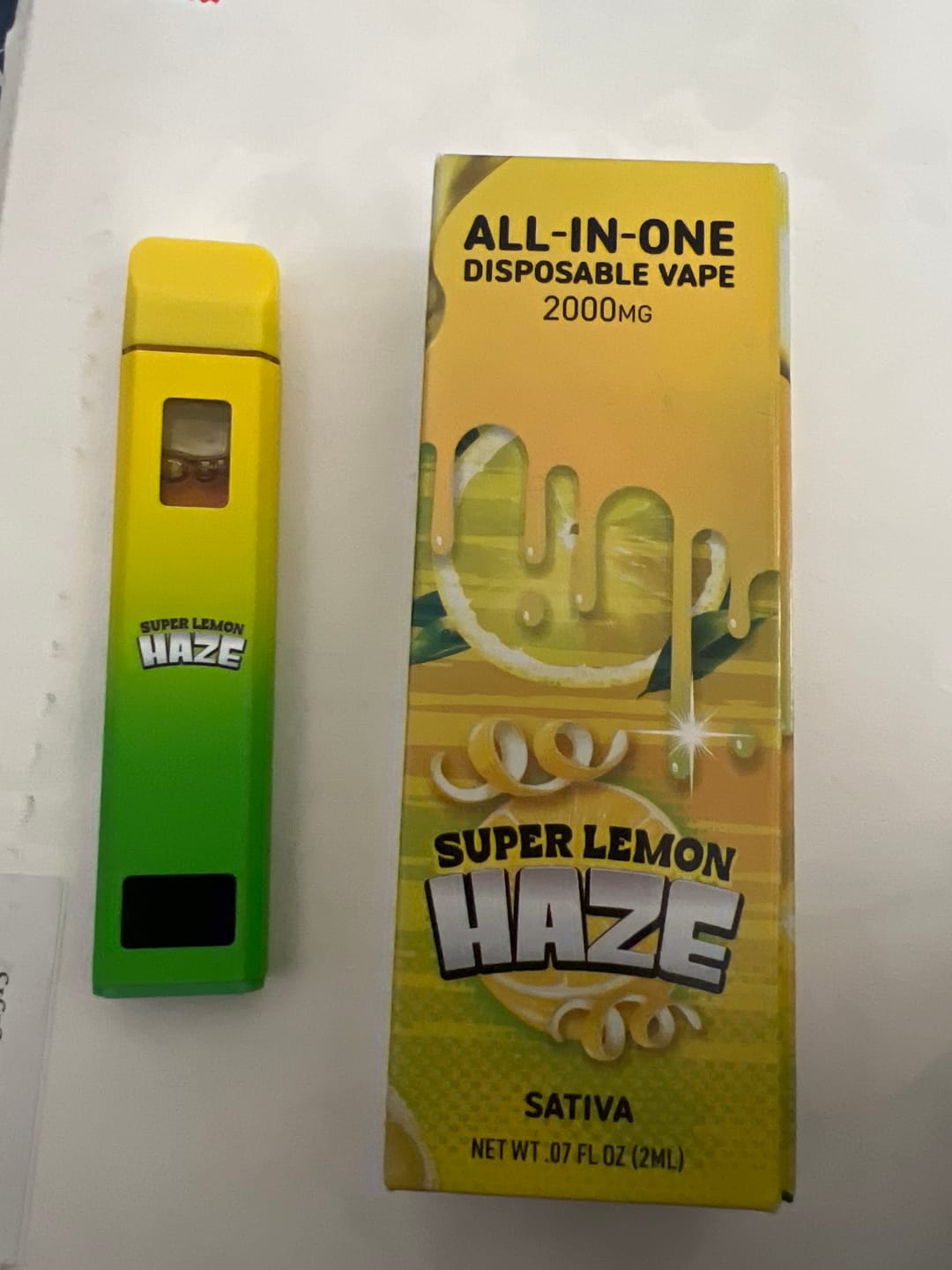 Customer photo review of Hit Stick - 2G THCa Super Lemon Haze - Sativa
