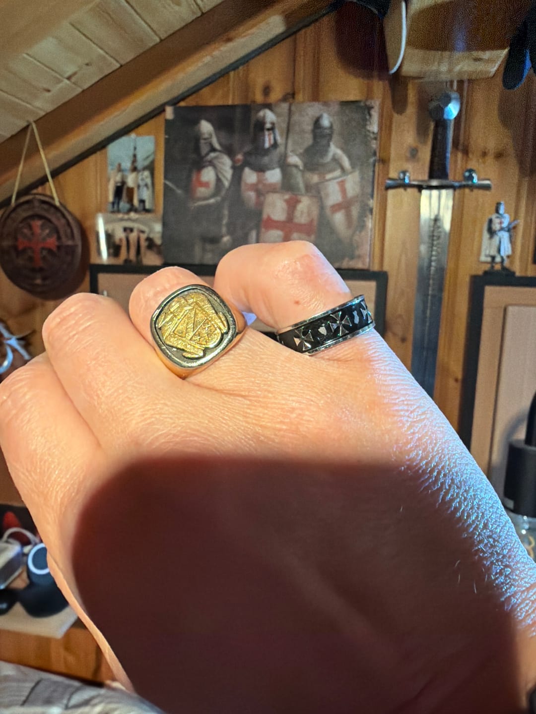 Customer photo review of Bague Croix Pattée Sacrée