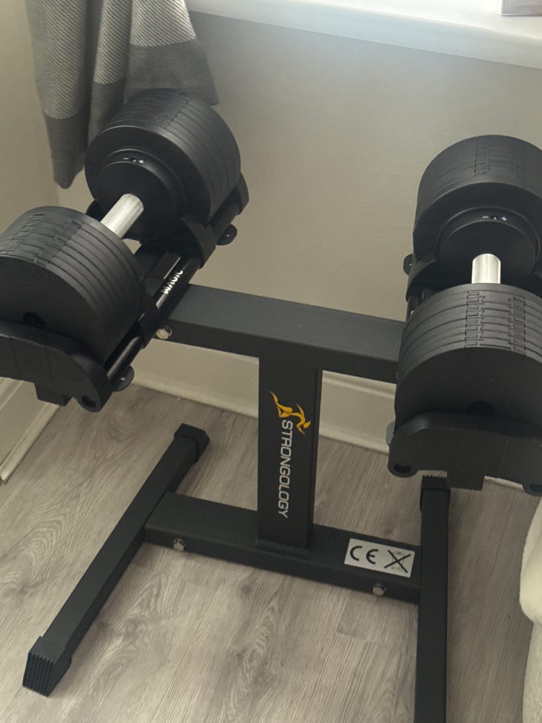 Customer photo review of The World's Smartest Adjustable Dumbbells (Pair)