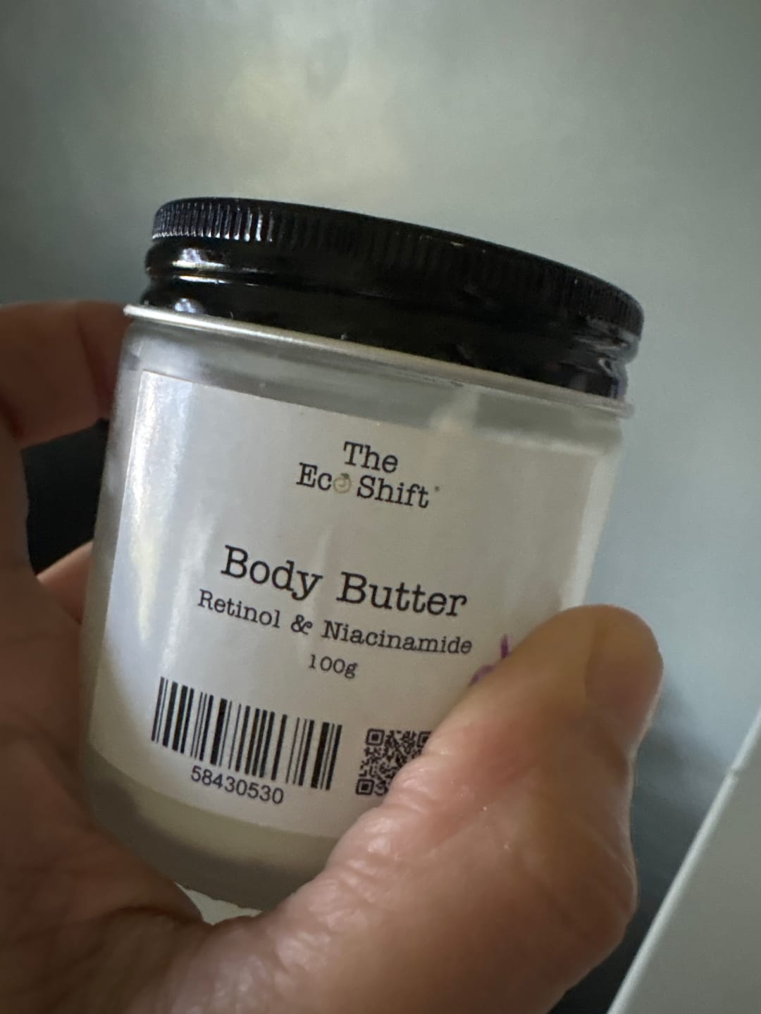 Customer photo review of Body Butter with Retinol & Niacinamide