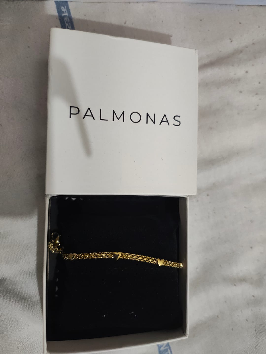Customer photo review of Heart Link Chain Station Bracelet