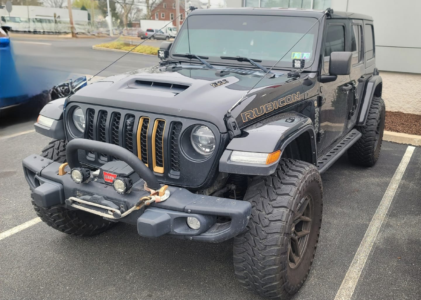 Customer photo review of Grille Inserts Color Matched fits 18-23 Wrangler JL Gladiator JT *Discontinued