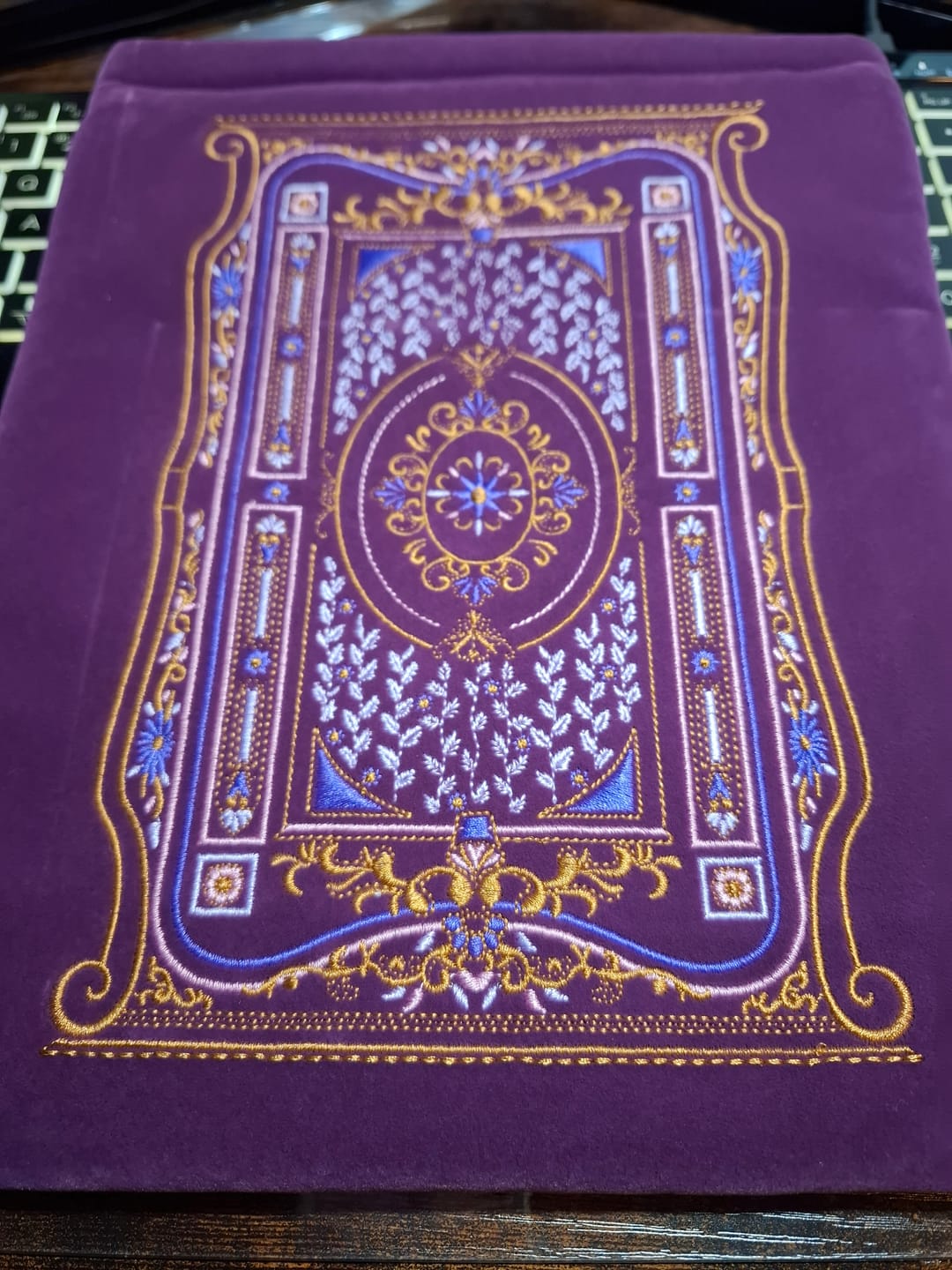 Customer photo review of Literati Book Sleeve - Purple