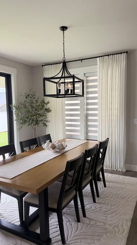 Customer photo review of Cassie Linen Blend Custom Curtains
