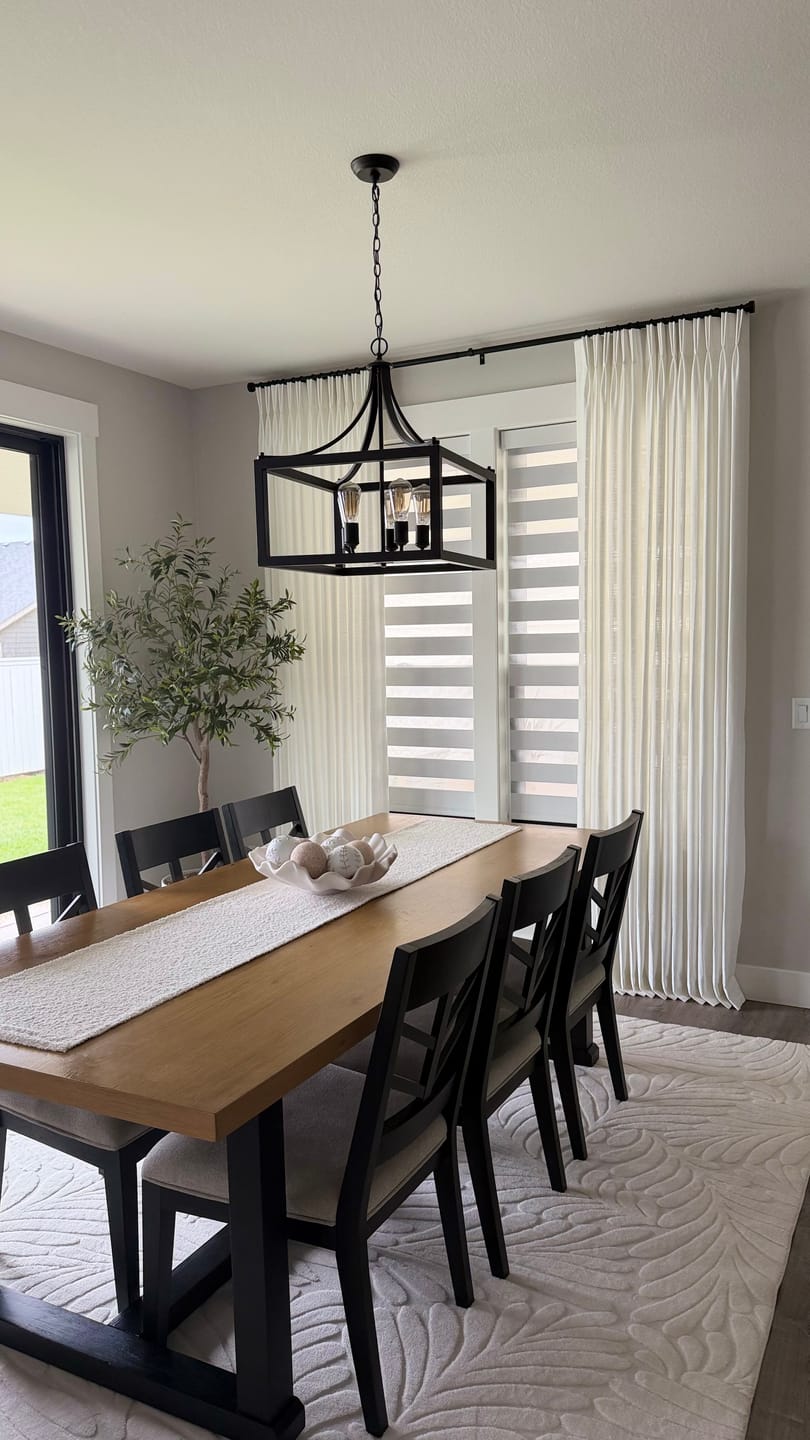 Customer photo review of Cassie Linen Blend Custom Curtains