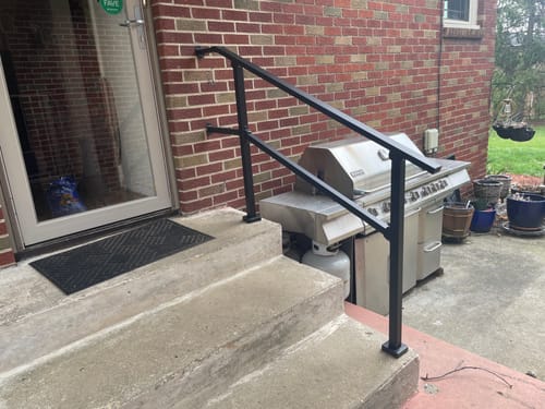 Customer photo review of Stair Handrail Wall Extension