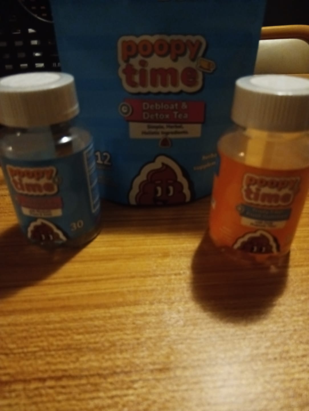 Customer photo review of FREE GIFT! Poopy Time Fruity Fiber Flush Gummies