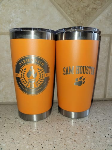 Customer photo review of (6 Pieces) Laser Engraved Tumbler | 20 oz