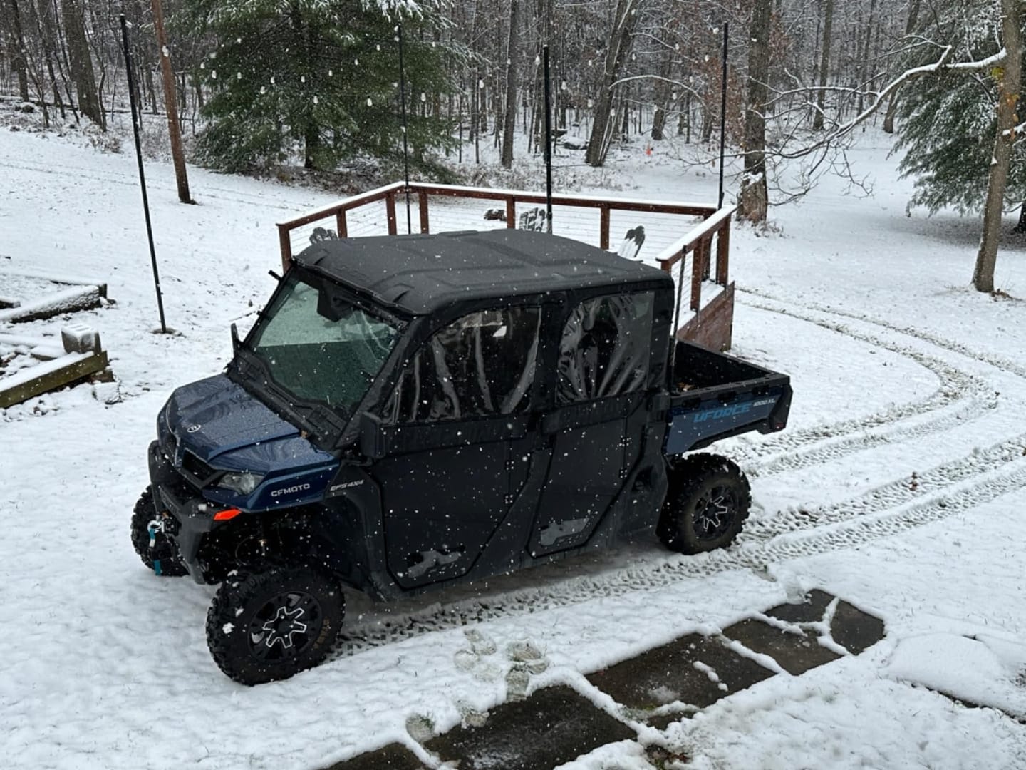 Customer photo review of Aluminum 4pcs Half Doors for CFMOTO Uforce 1000XL 2022-2026