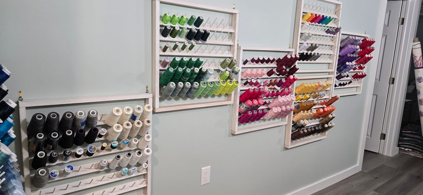 Customer photo review of RNK, Easy Access Thread Rack (Holds 60 Spools)