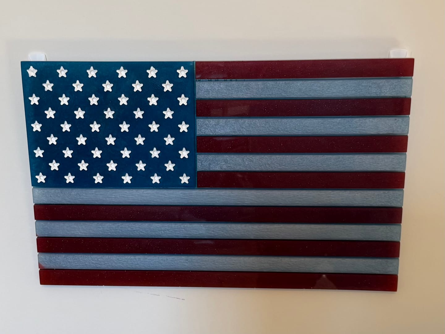 Customer photo review of Small American Flag Mold - 16x10x0.5" - USA Flag Silicone Mold