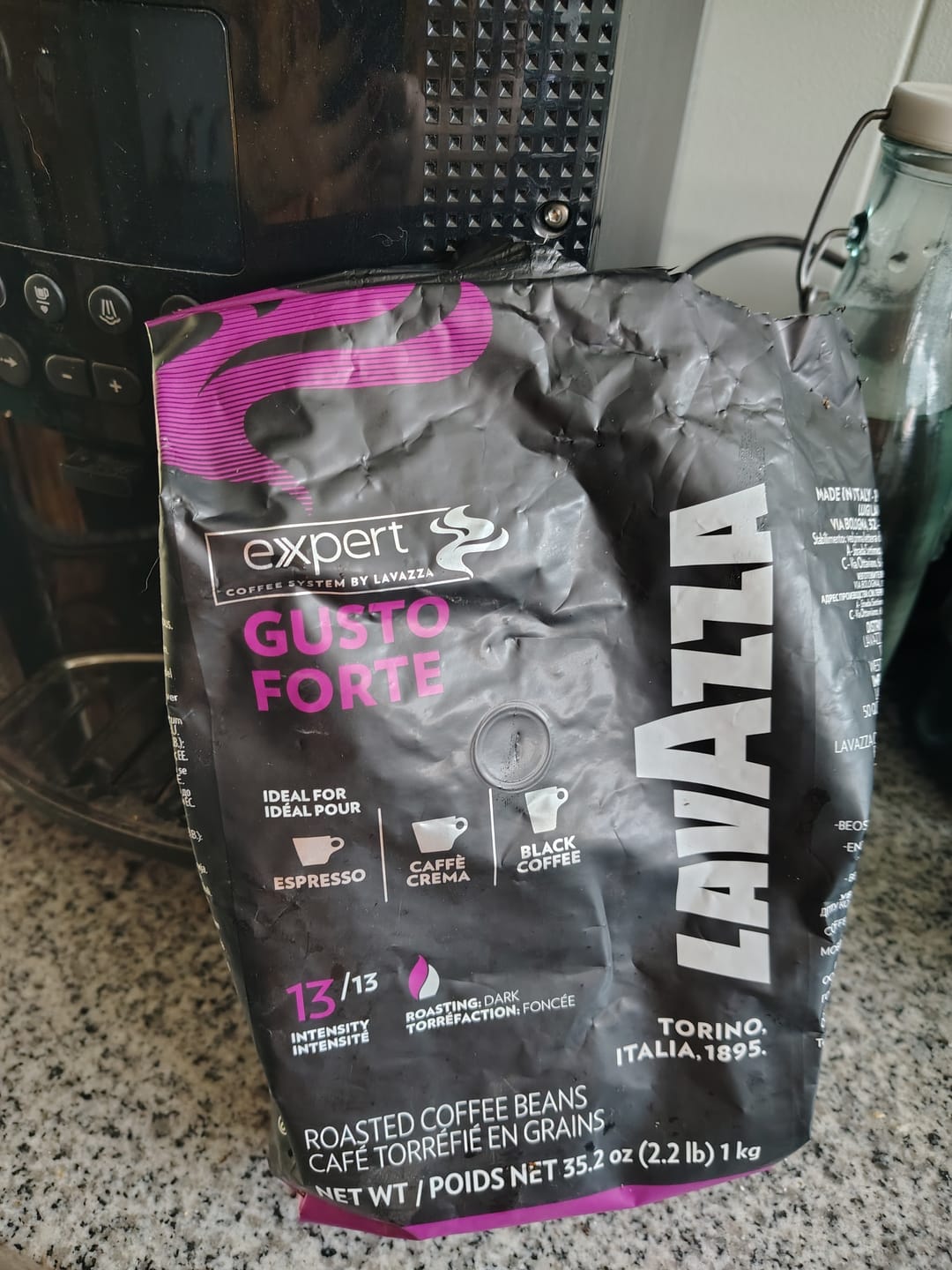 Customer photo review of Lavazza Gusto Forte 1 kg Grano Entero