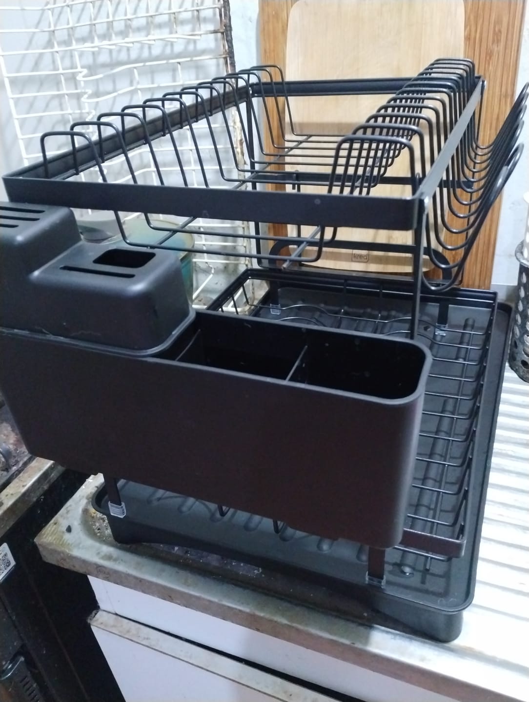 Customer photo review of Escurridor De Platos 2 Niveles Secaplatos Multifuncional