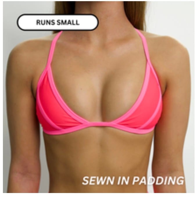 Customer photo review of LILY Melon Pop Minimal Triangle Top