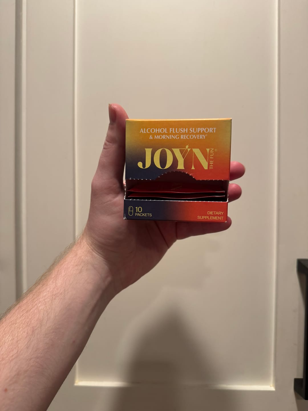 Customer photo review of Alcohol Flush and Hangover Reducer Capsules