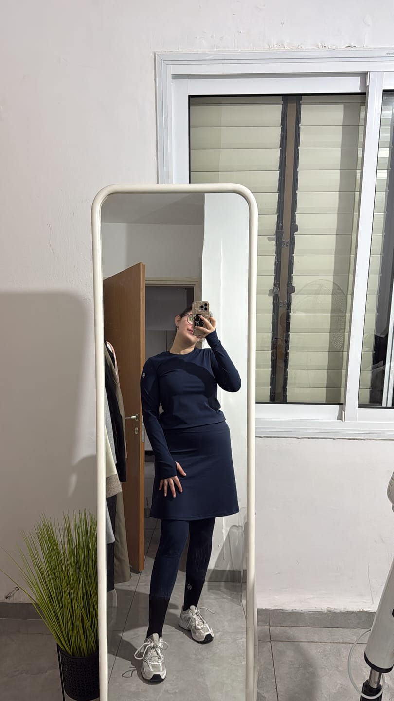 Customer photo review of חולצת ספורט ארוכה MODEST SHIRT