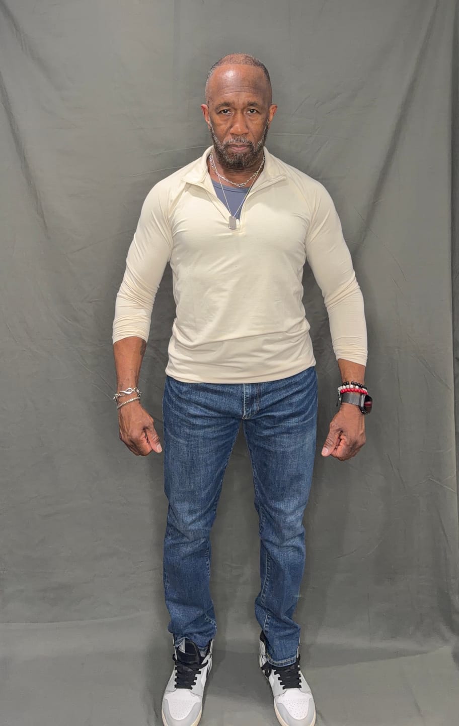 Customer photo review of Fitted Performance Quarter Zip