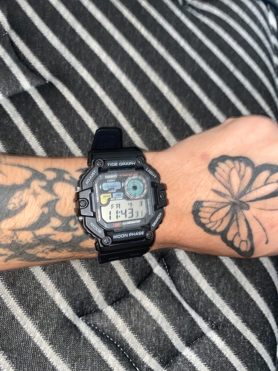 Customer photo review of Reloj Casio Vintage WS-1700H-1AV Tide Graph Moonphase