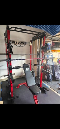 Customer photo review of RitFit M1 PRO Multi-Functional Smith Machine with Cable Crossover System and Squat Rack for Home Gym