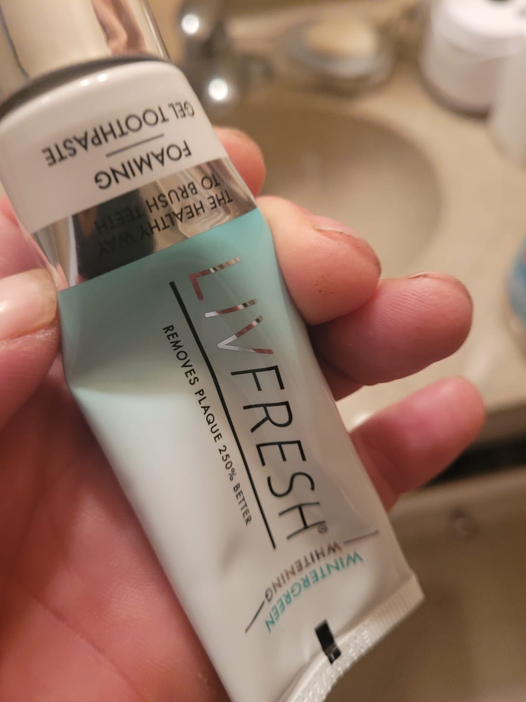 Customer photo review of LIVFRESH Wintergreen - 3 Pack