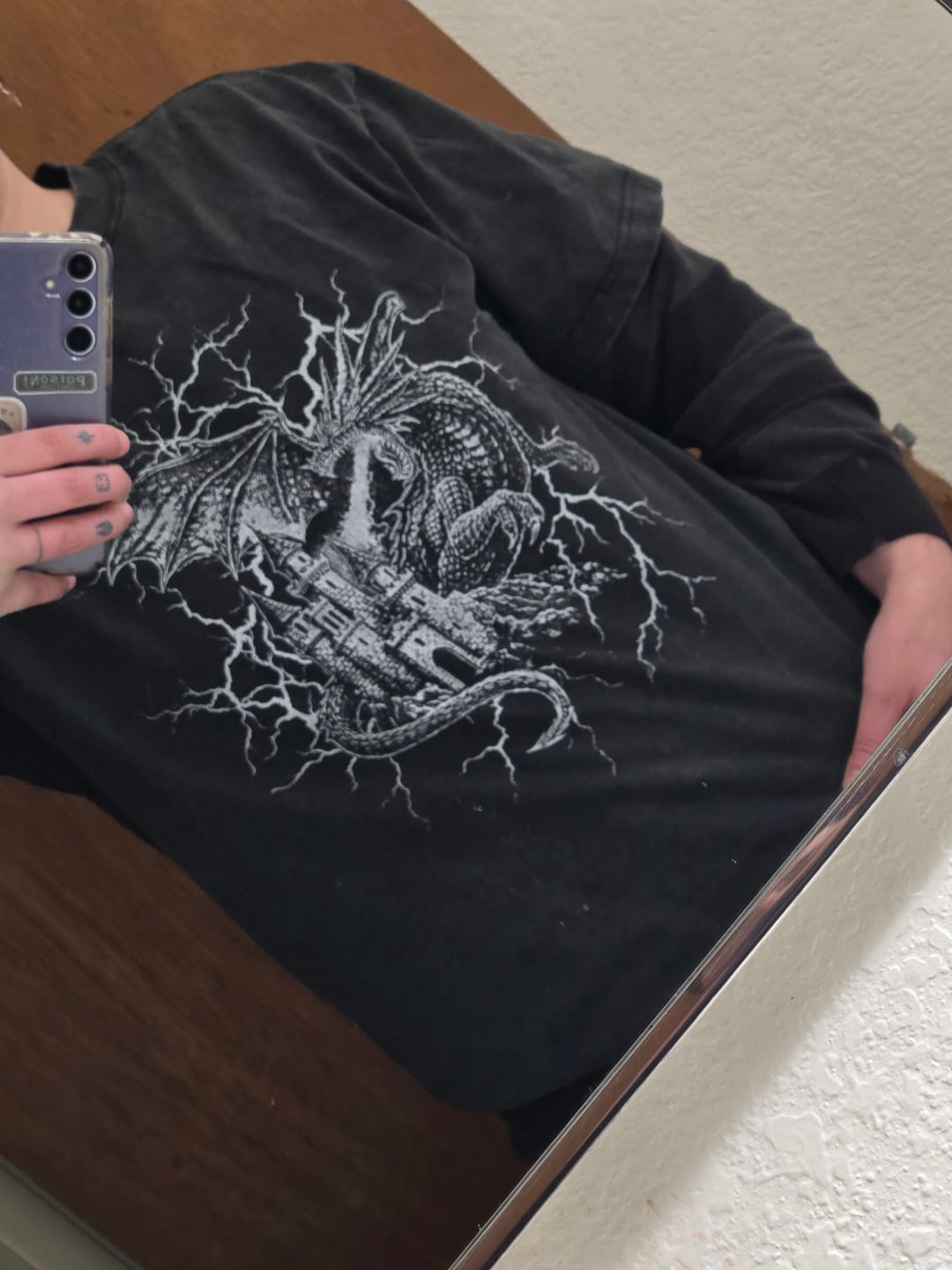 Customer photo review of Dragon Oversized Tee
