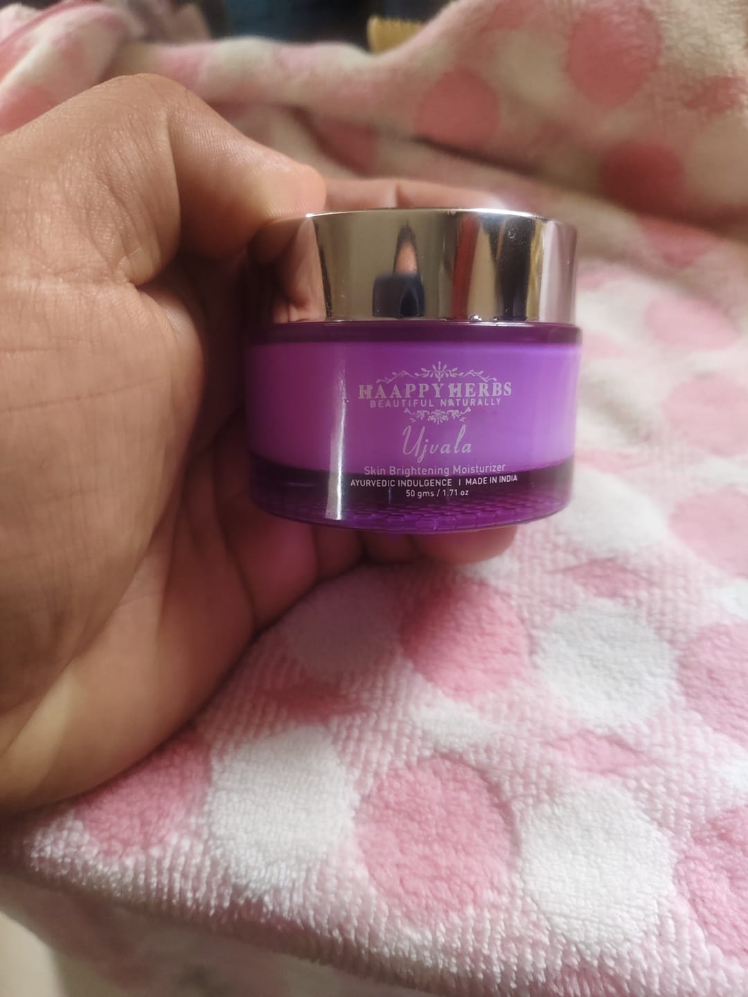 Customer photo review of Ujvala Skin Brightening Moisturizer