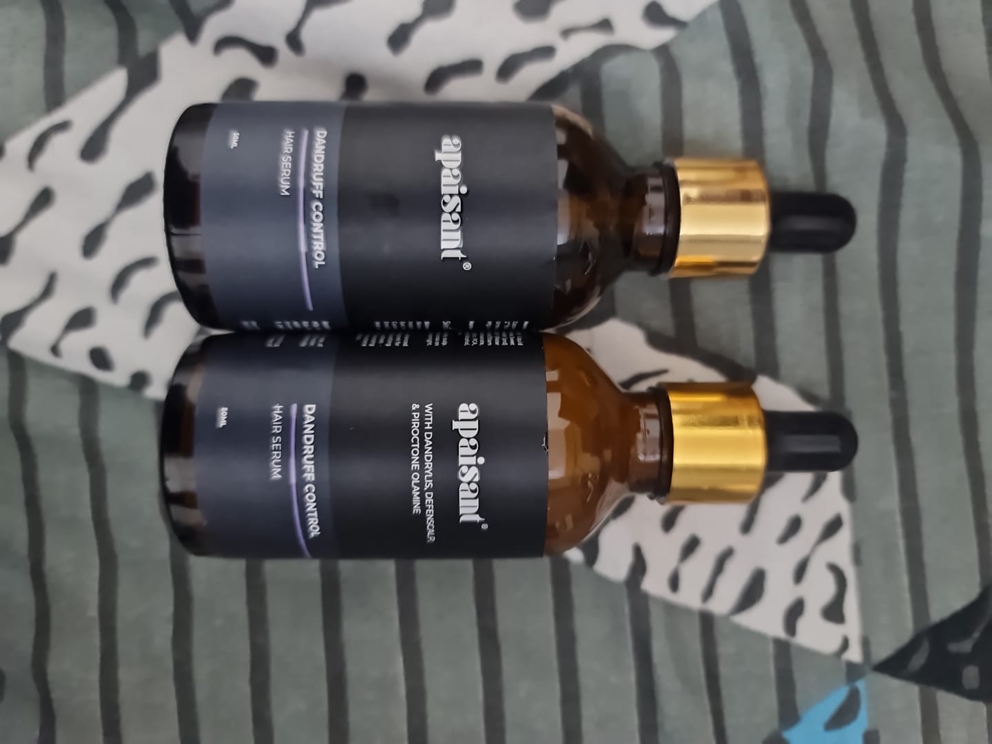 Customer photo review of Apaisant Dandruff Control Hair Serum