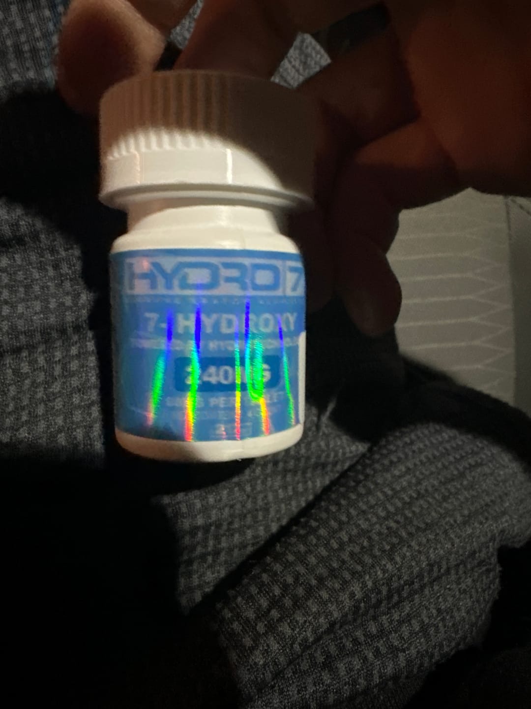 Customer photo review of 7-Hydroxy Tablets - 60MG (50 Count) 3000MG