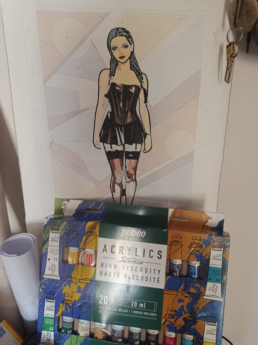Customer photo review of Pebeo Studio - Set 20 Acrílicos Tubos 20 ml