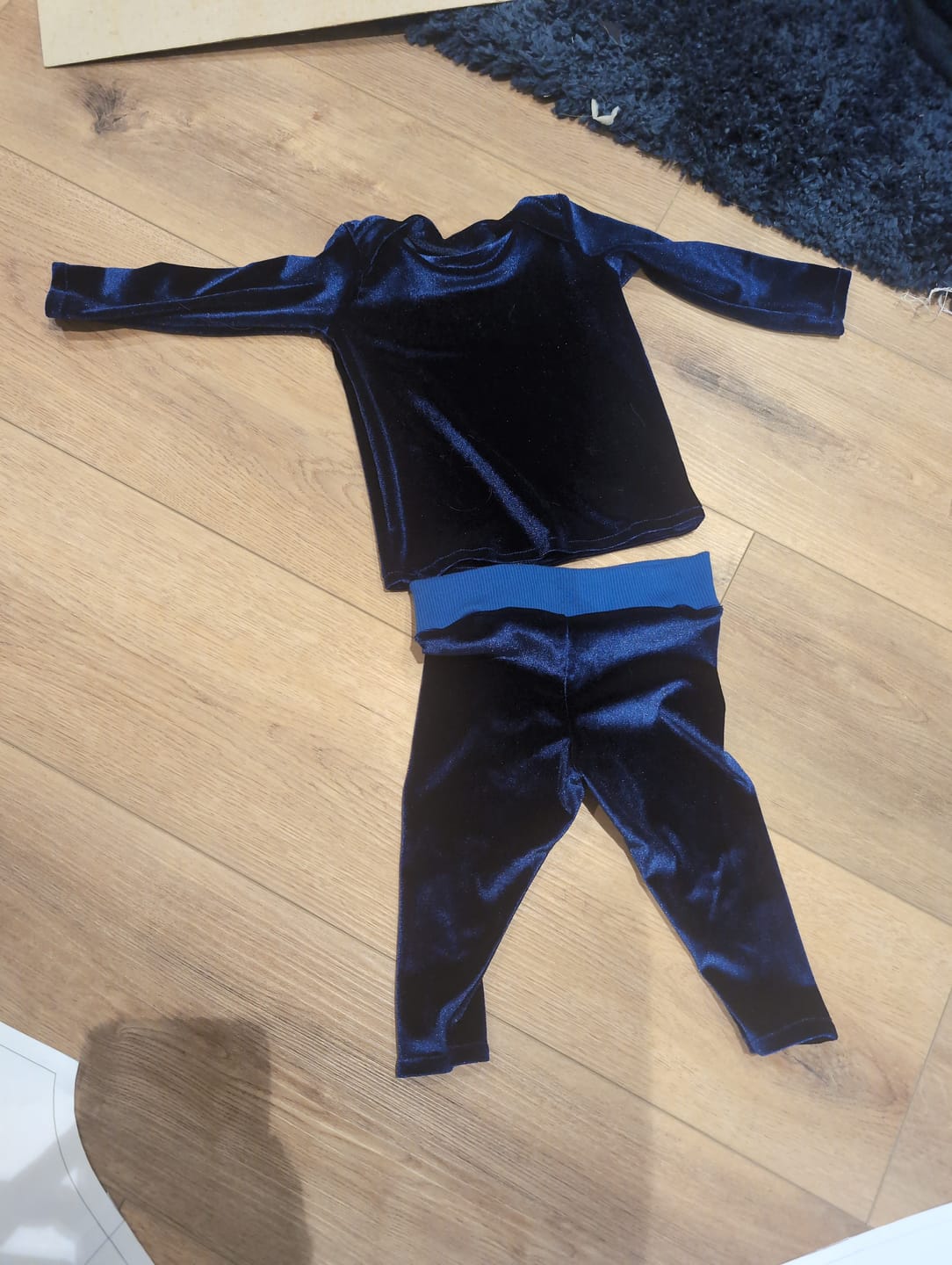 Customer photo review of Plain Stretch Velvet Fabric