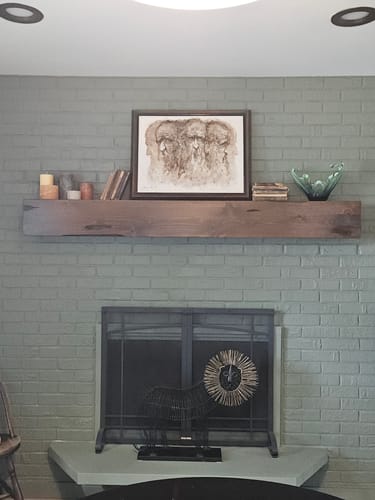 Customer photo review of Distressed Mantels